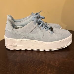 Barley worn Nike Air Force 1 Sage Low